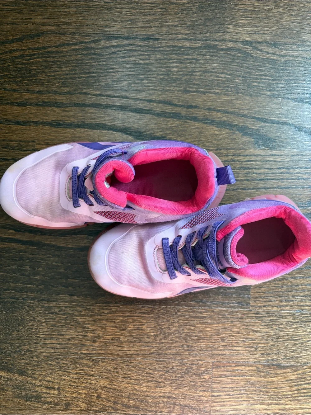 Reebok Pink and Purple Girls' Athletic Sneakers